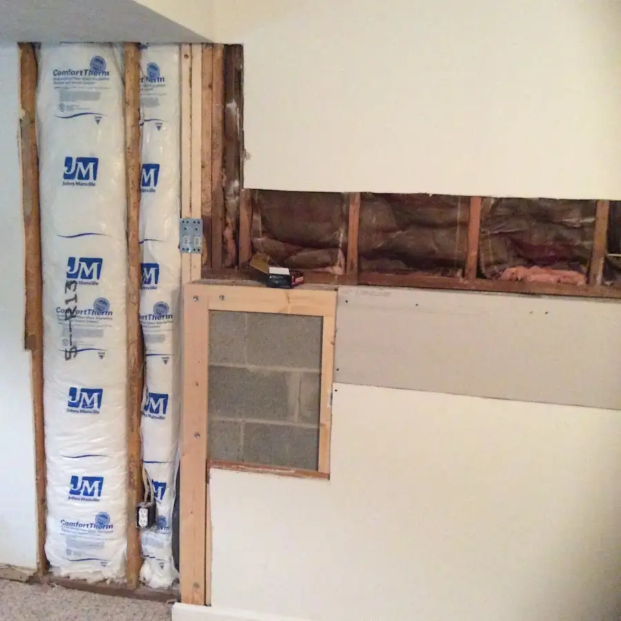 Wall insulation replacement during Contents Cleaning & Restoration in Thomasville